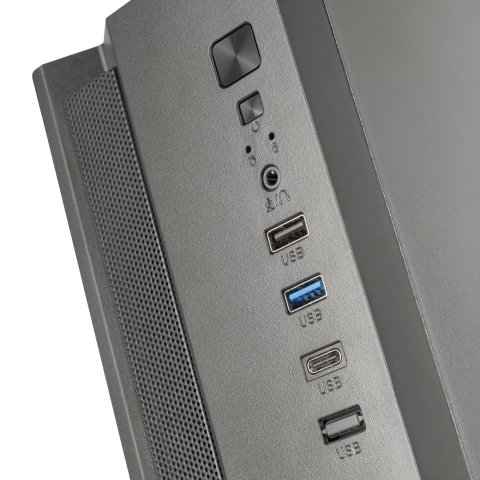 Caja Micro Atx Tacens Anima Acslim500 Gpu Max 255mm 3x2.5 Usb-c F.a Tfx 500w Color Negro