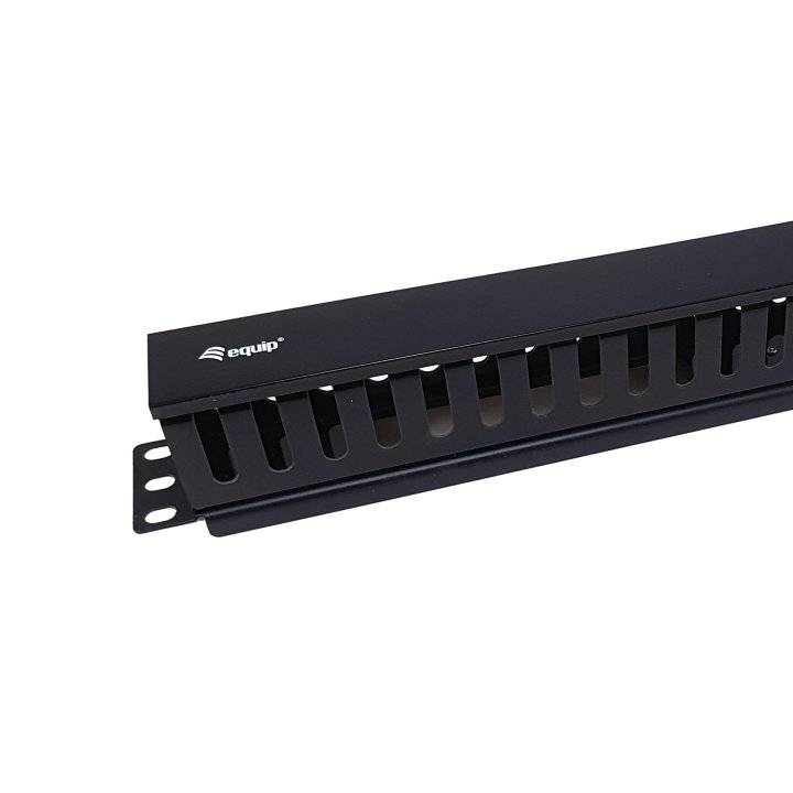 Panel De Gestion De Cables Para Rack 19" Color Plastico Negro Equip 327314
