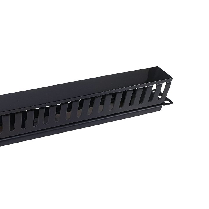 Panel De Gestion De Cables Para Rack 19" Color Plastico Negro Equip 327314