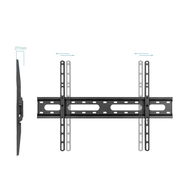 Soporte De Pared Fijo Tooq Lp1082f-b Pantalla 37-80" Max. 45kg Vesa Max. 600x400 Nivel Negro
