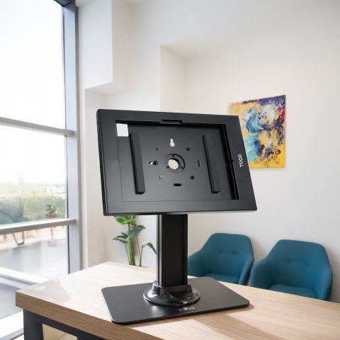 Marco Antirrobo Tablet Tooq Tqatte2601-m-b Color Negro 12,4-13" Vesa 75x75 Cerradura