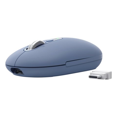 Mouse Trust Wireless Seron Hypscroll Slim 400-2400dpi 6 Botones Recargable Fsc Grs Azul