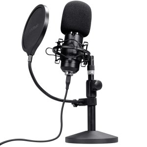 Microfono Trust Usb Gxt 269 Emita Ii Cardioide Soporte Metal Antivibracion Mute Negro 2