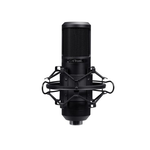 Microfono Trust Usb Gxt 269 Emita Ii Cardioide Soporte Metal Antivibracion Mute Negro