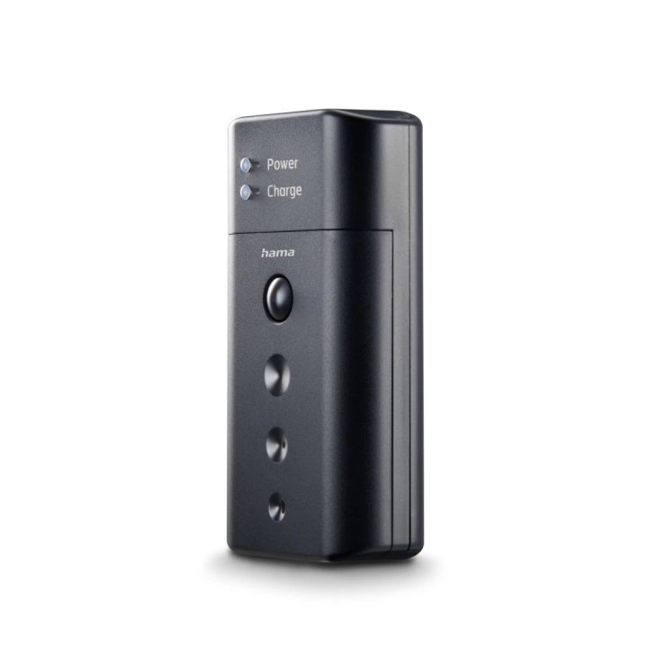 Cargador Pilas Recargables Hama Delta Travel Universal Baterias De Litio Y Nimh Usb-c Color Negro