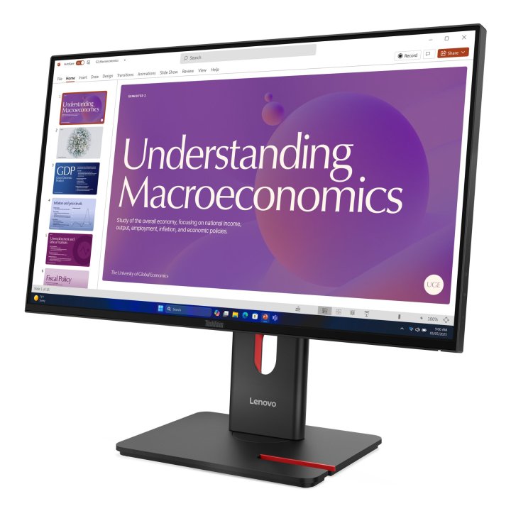 Monitor 24" Usb-c Hdmi Displayport Lenovo T24d-40
Regulable En Altura , Pivotante Hub Usb, Rj45