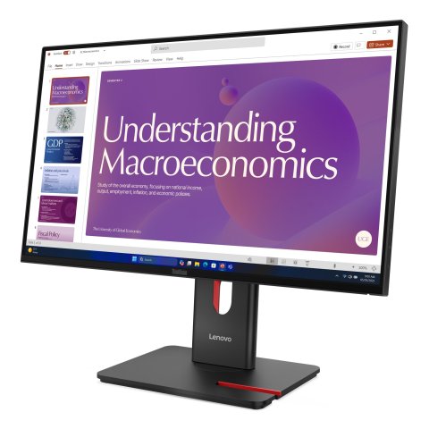 Monitor 24" Usb-c Hdmi Displayport Lenovo T24d-40
Regulable En Altura , Pivotante Hub Usb, Rj45