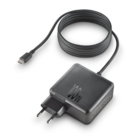 Cargador Usb Gan Ngs Gan 100w-c 100w 1xusb-c Pd3.0 Cable 1.5m Soldado Color Negro