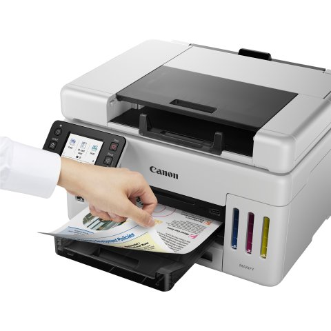 Multifuncion Inkjet Canon Maxify Gx6550 24ppm Wifi Duplex Adf 35 B.350 Color Blanco