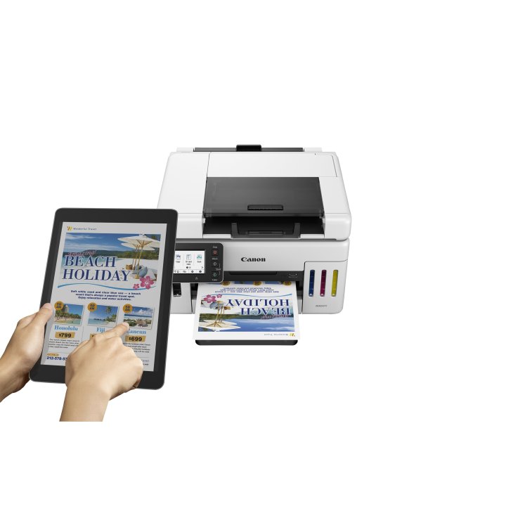 Multifuncion Inkjet Canon Maxify Gx6550 24ppm Wifi Duplex Adf 35 B.350 Color Blanco