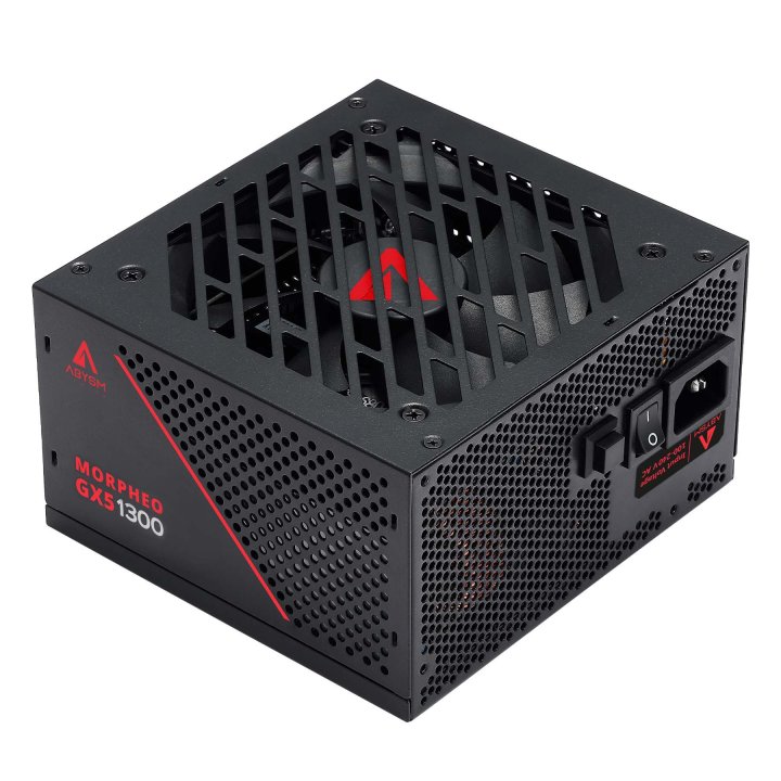 Fuente De Alimentacion Modular Abysm 1300w Morpheo Gx5 Atx 3.1 Platinum Japonese Cap Negro