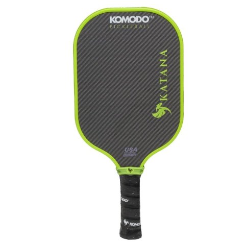 Pala Pickleball Komodo Katana Verde Kevlar Pro 16mm Superficie Dupont Kevlar, Nucleo Termoformado Polipropileno
