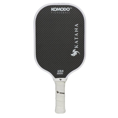 Pala Pickleball Komodo Katana Blanca Kevlar Pro 16mm Superficie Dupont Kevlar, Nucleo Termoformado Polipropileno