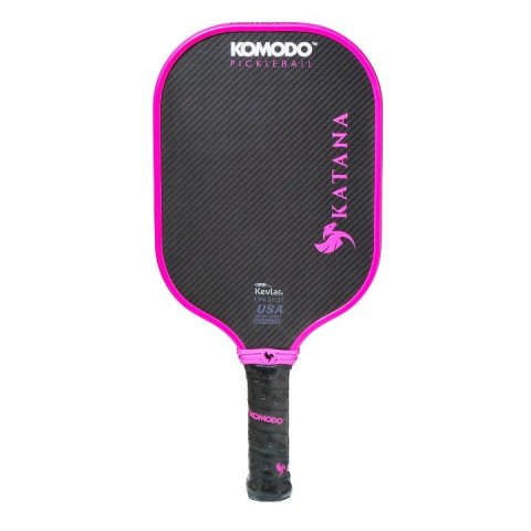 Pala Pickleball Komodo Katana Kevlar Pro 14mm Gen 3 Pink Superficie Dupont Kevlar Nucleo Termoformado Polyprop