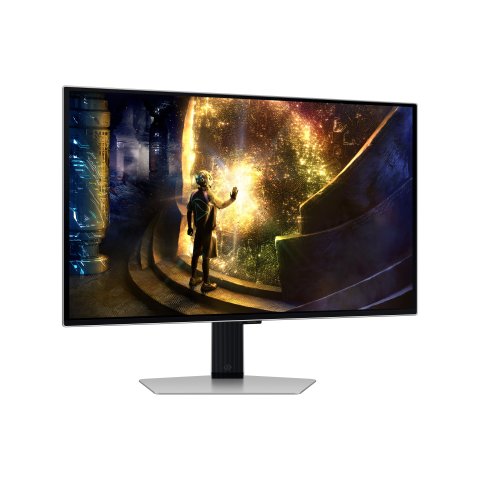 Monitor 27" Dp Hdmi Usb Samsung Ls27dg610suxen G61sd Oled Qhd 240hz 0,03ms Vesa 100x100 Regulable Plata