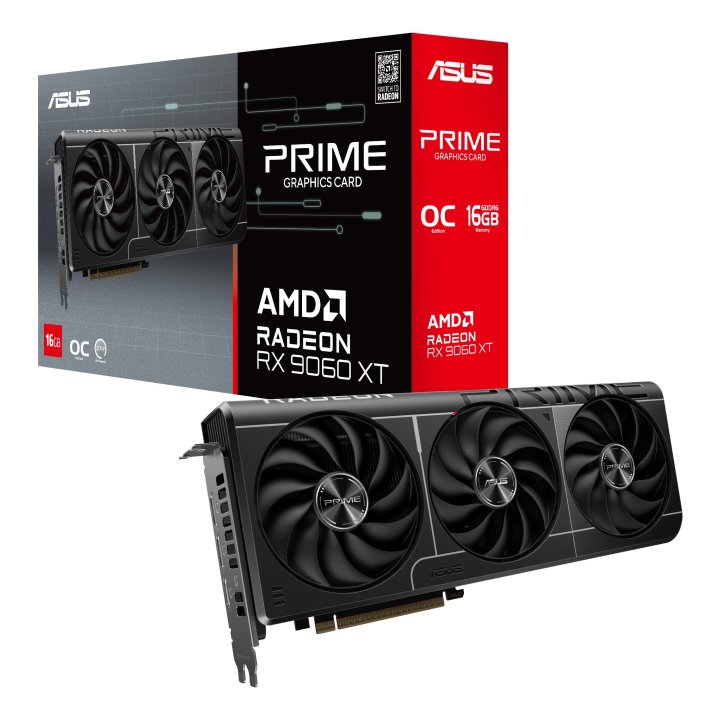 Vga Asus Amd Radeon Prime Rx 9060 Xt Oc Edition 16gb Gddr6 2xdp 1xhdmi Cuda 2048 128bit Triple Fan