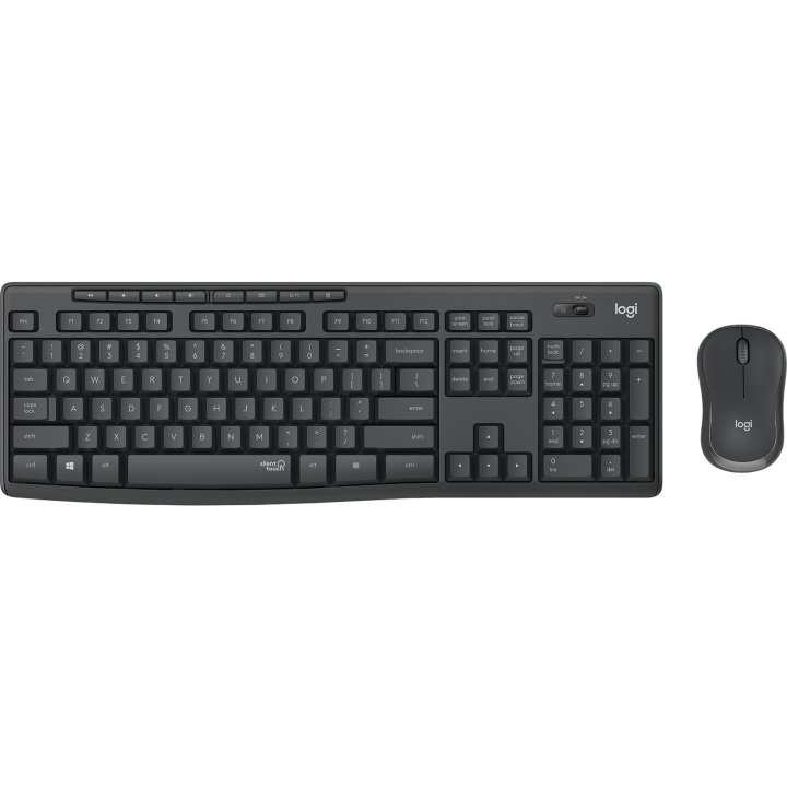 Teclado Y Mouse Logitech Wireless Mk295 Silent Color Grafito P n 920-009870 Portugues
