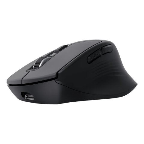 Mouse Trust Wireless Niven Bt 2.4ghz 7 Botones Silencioso 800-3200dpi Recargable Negro
