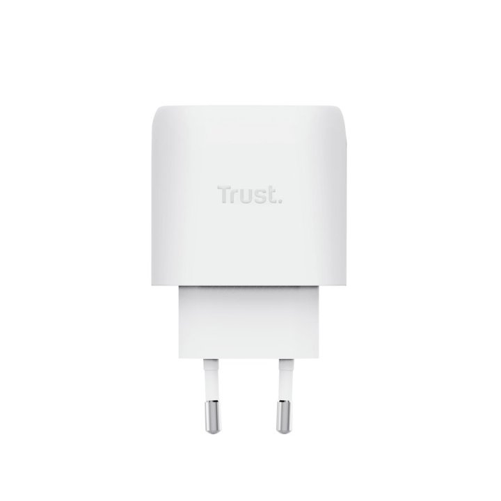 Cargador Usb Gan Trust Maxo 45w Pd 1xusb-c Ultra Small Cable Usb-c 2m Blanco