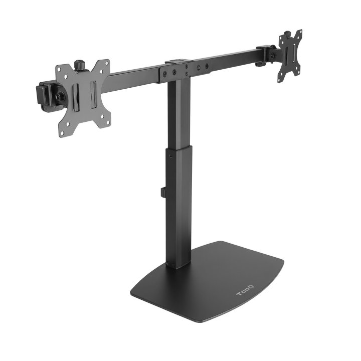 Soporte De Mesa Tooq Db1727tn-b 2 Pantalla 17"-27" Vesa 75x75 100x100 Negro