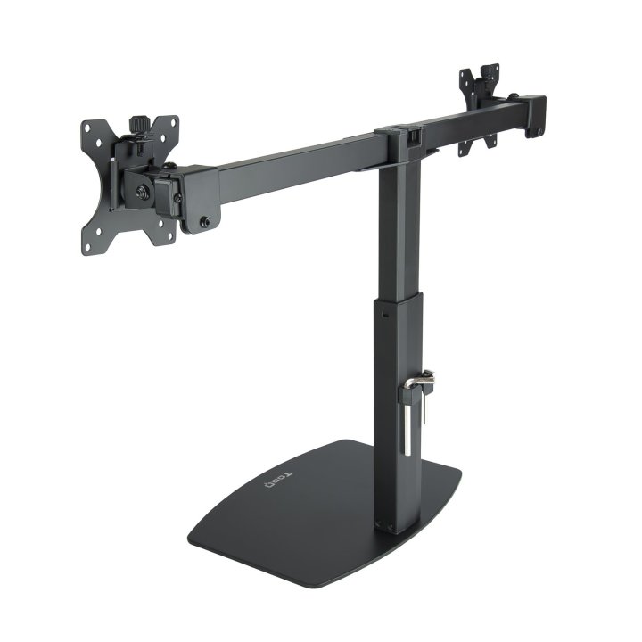 Soporte De Mesa Tooq Db1727tn-b 2 Pantalla 17"-27" Vesa 75x75 100x100 Negro