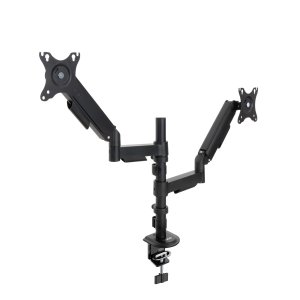 Soporte De Mesa Gas Tooq Db1533tnr-b 2 Pantalla 17"-32" Max 9kg Vesa 75x75 100x100 Negro