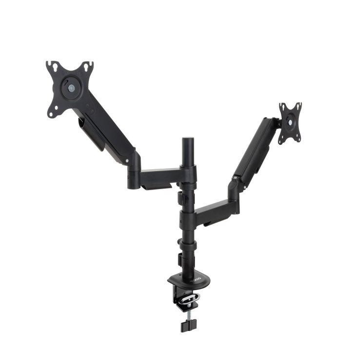 Soporte De Mesa Gas Tooq Db1533tnr-b 2 Pantalla 17"-32" Max 9kg Vesa 75x75 100x100 Negro