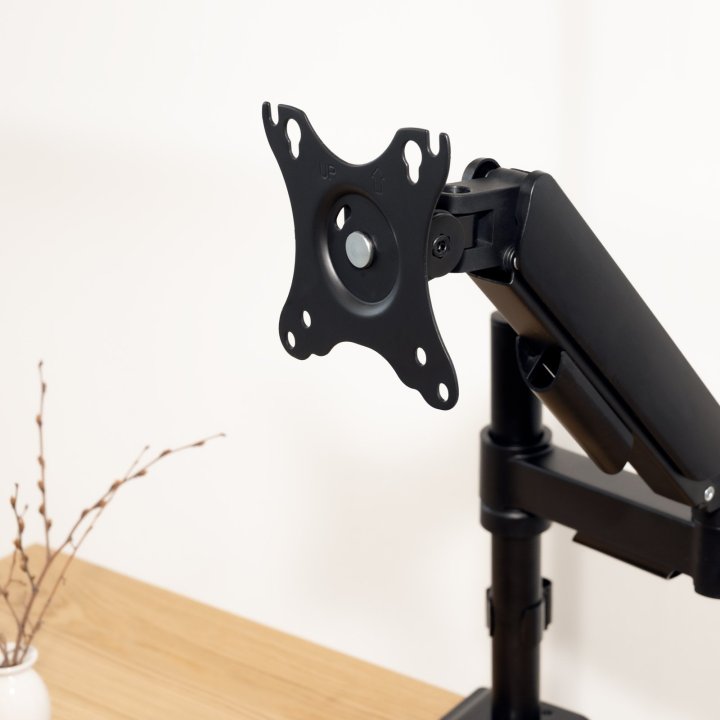 Soporte De Mesa Gas Tooq Db1532tnr-b 1 Pantalla Hasta 17"-32" Max 9kg Vesa 75x75 100x100 Negro
