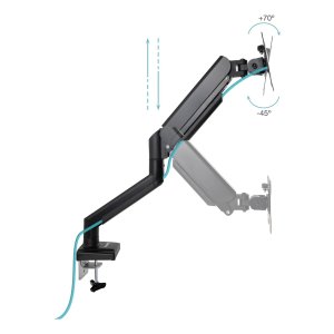 Soporte De Mesa Tooq Db1334tnr-b 13"-34" Max 10kg Vesa Max. 100 100 Giratorio E Inclinable Negro 2