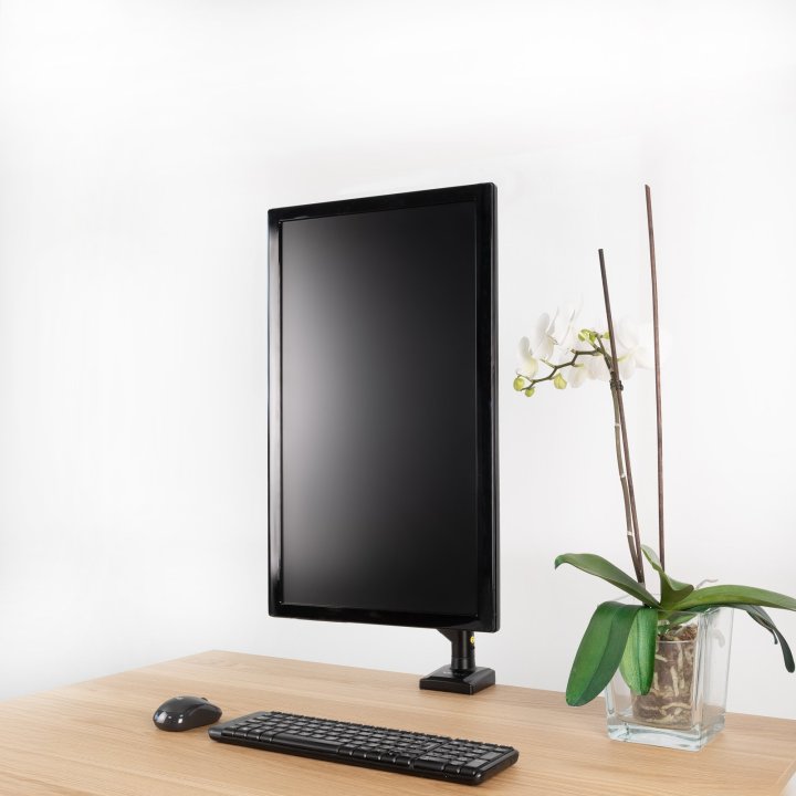 Soporte De Mesa Tooq Db1334tnr-b 13"-34" Max 10kg Vesa Max. 100 100 Giratorio E Inclinable Negro