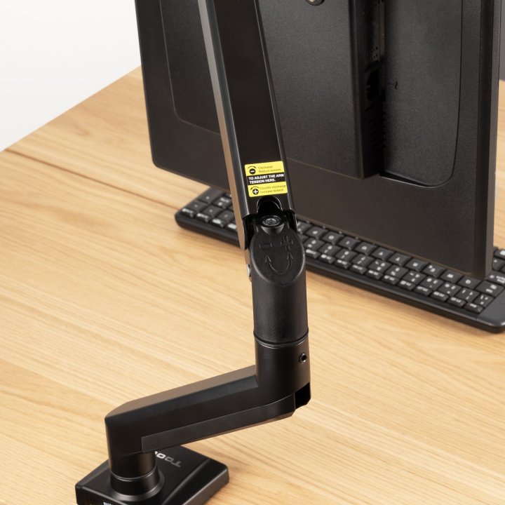 Soporte De Mesa Tooq Db1334tnr-b 13"-34" Max 10kg Vesa Max. 100 100 Giratorio E Inclinable Negro