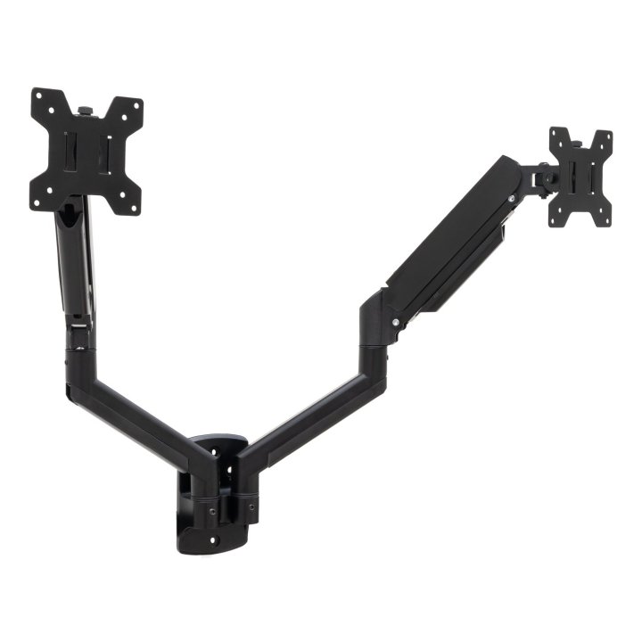 Soporte De Mesa Gas Tooq Lp1434tnr-b 2 Pantalla 13"-34" Max 10kg Vesa 75x75 100x100 Negro