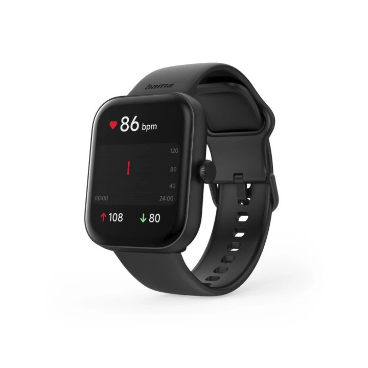 Smartwatch Hama 5000 Amoled 1.65" Ip68 Manos Libres Diferentes Sensores Negro