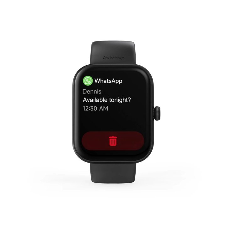 Smartwatch Hama 5000 Amoled 1.65" Ip68 Manos Libres Diferentes Sensores Negro
