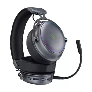 Headset Bluetooth Rapoo Vh800 Rgb Plegables 2.4ghz Bt5.2 Bateria 46h Negro
