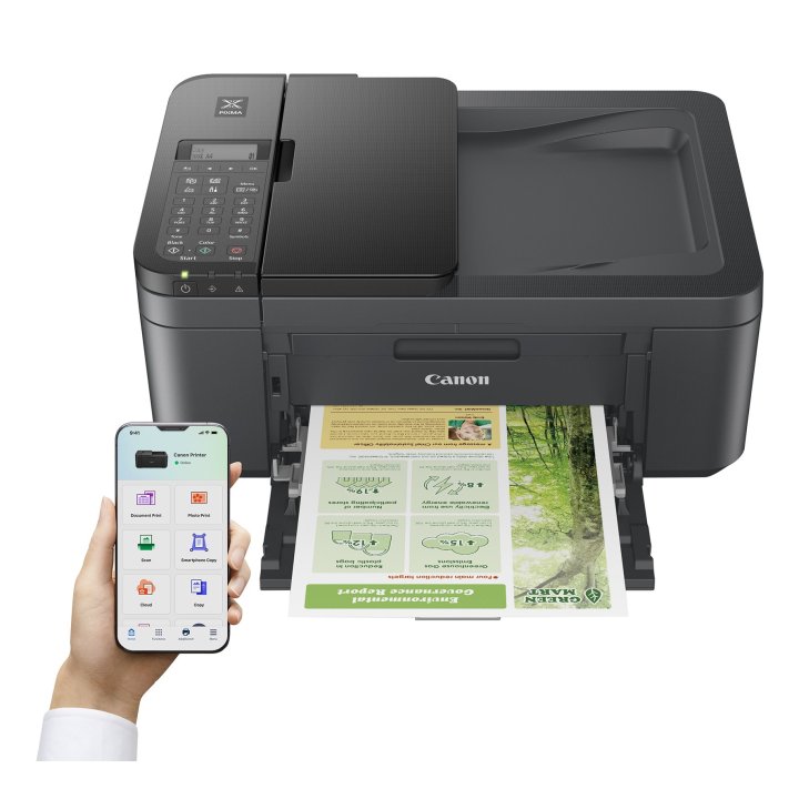 Multifuncion Inkjet Canon Pixma Tr4755i 8.8ppm Wifi Duplex Adf 20 B.100 Color Negro.