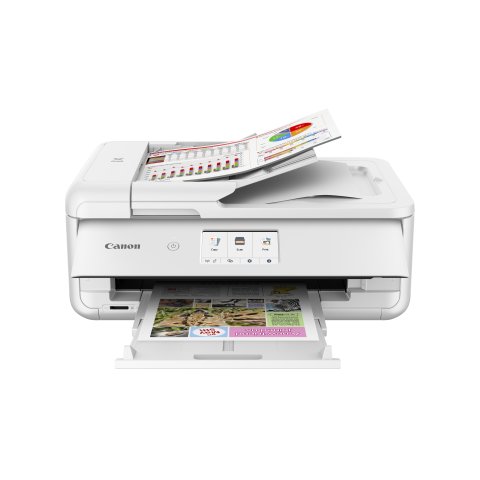 Multifuncion Inkjet Canon Pixma Ts9551ca 15ppm A3 Wifi Duplex Adf 20 B.100+100 Color Blanco.
