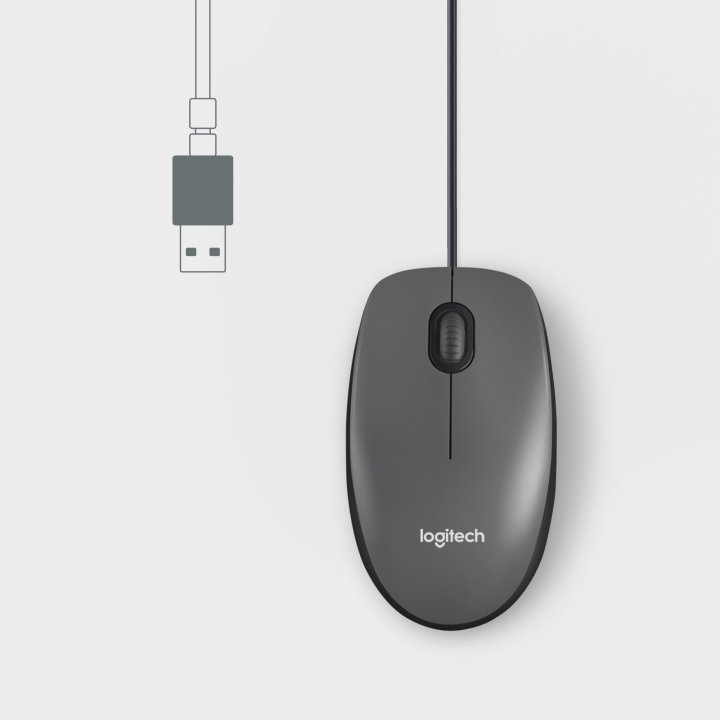 Mouse Logitech M100 Negro Usb P n 910-006652