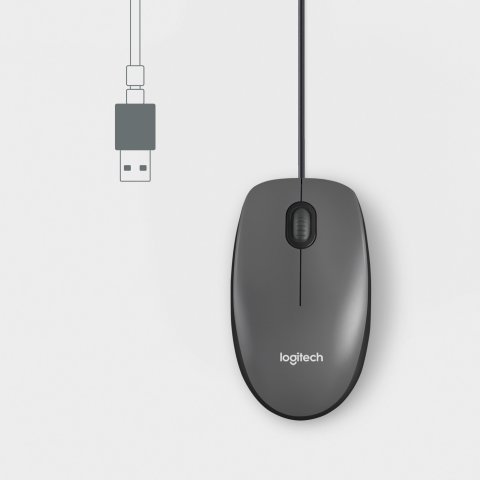 Mouse Logitech M100 Negro Usb P n 910-006652