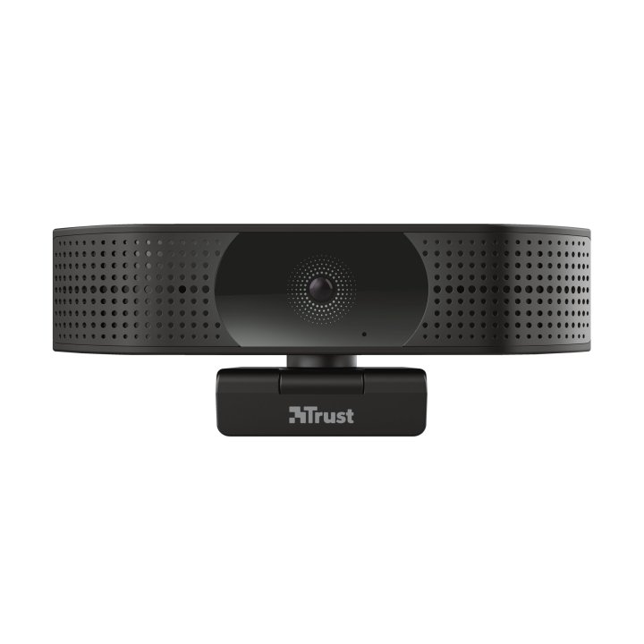 Webcam Trust Teza 4k Uhd 3840x2160 30fps Fov 74 Grados Autofocus Privacidad Negro