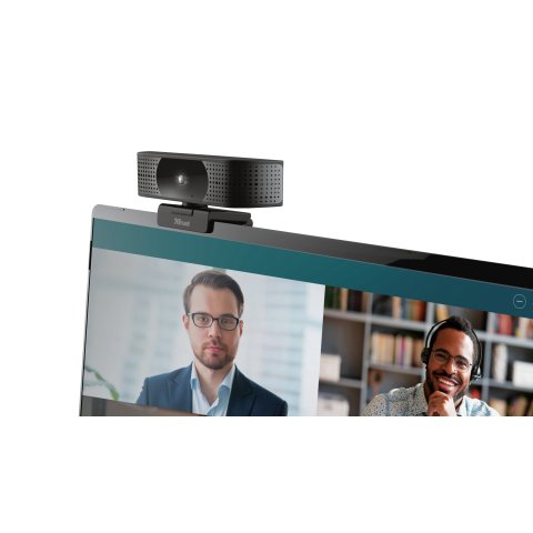 Webcam Trust Teza 4k Uhd 3840x2160 30fps Fov 74 Grados Autofocus Privacidad Negro