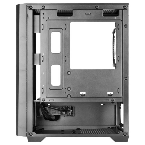 Caja Atx Semitorre Mars Gaming Mc-quantum Doble Cristal Templado Argb Gpu 335mm Negra