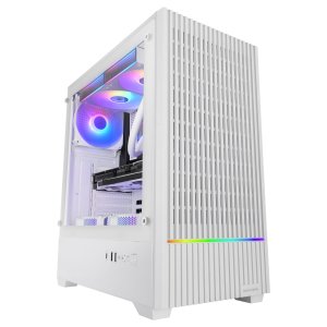 Caja Atx Semitorre Mars Gaming Mc-quantum Doble Cristal Templado Argb Gpu 335mm Blanco 2