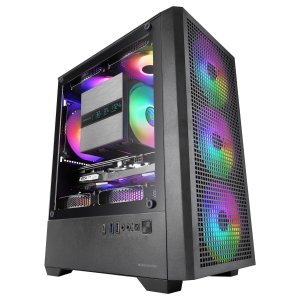 Caja Microatx Mars Gaming Mc-vector Gpu Max 282mm Cristal Templado Mesh Argb Usb-c Negra 2