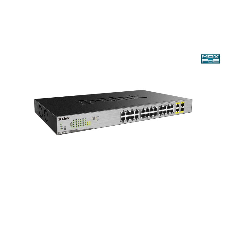 (km0) Switch No Gestionable D-link Dgs-1026mp 24p Giga Poe (370w) + 2p Giga Combo Cash30