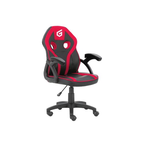(km0) Silla Gamer Junior Conceptronic Eyota06r Color Negro Detalles En Rojo Recubrimiento Pu De Alta Calidaddiseño Ergonomico