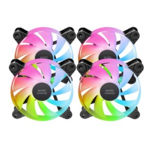 Kit 4xventilador Interno Argb Mars Gaming Mf4a 120mm Sin... 2