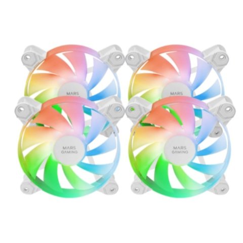 Kit 4xventilador Interno Argb Mars Gaming Mf4aw...