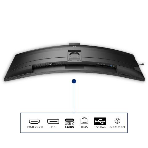 Monitor 49" Curvo Usb-c Dp Hdmi Philips 49b2u6900ch Va 5120x1440 75hz 4ms Vesa 2x5w Negro Webcam