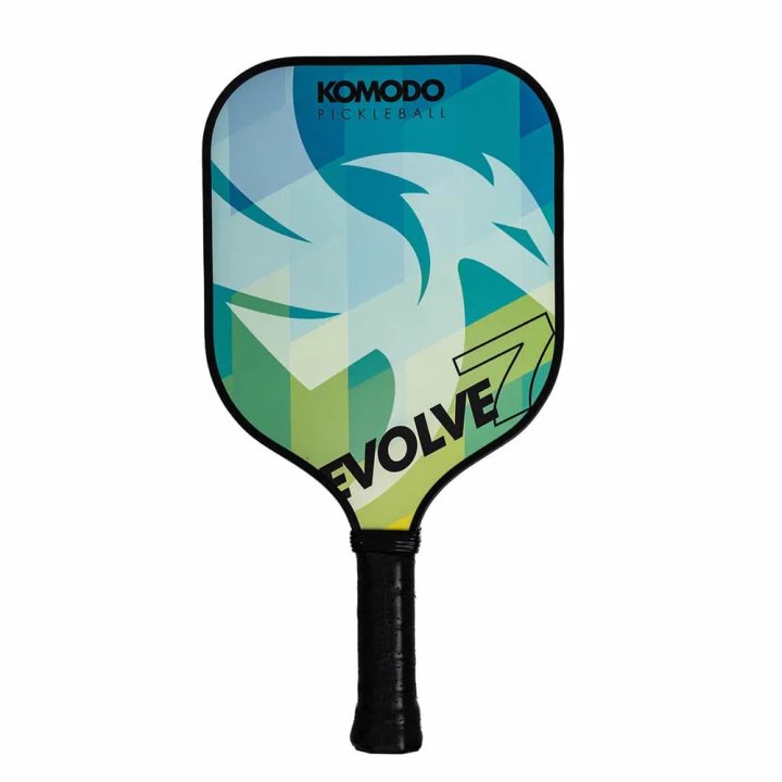 Pala Pickleball Komodo Evolve 7 13mm Superficie Fibra Vidrio Rugosa Nucleo Polipropileno Azul